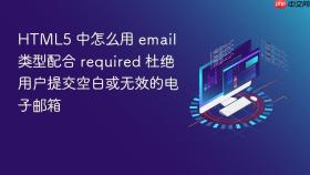 HTML5 中怎么用 email 类型配合 required 杜绝用户提交空白或无效的电子邮箱