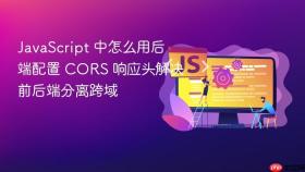 javascript 中怎么用后端配置 cors 响应头解决前后端分离跨域