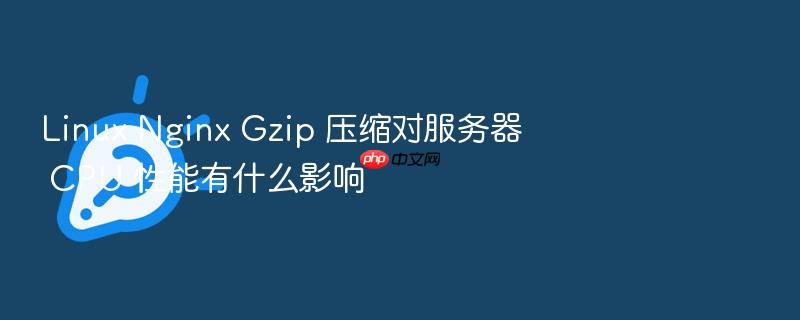 linux nginx gzip 压缩对服务器 cpu 性能有什么影响