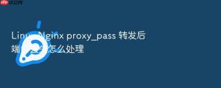 linux nginx proxy_pass 转发后端口丢失怎么处理