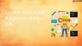 nat网关 怎么实现容器集群通过nat网关统一出网