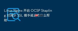 Linux Nginx 开启 OCSP Stapling 对减少 SSL 握手延迟有什么帮助