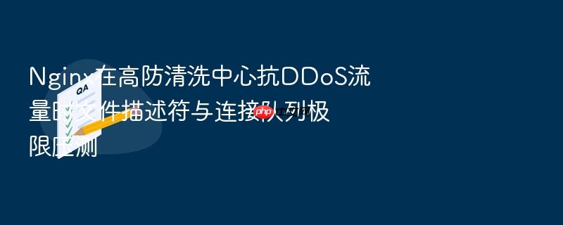nginx在高防清洗中心抗ddos流量时文件描述符与连接队列极限压测