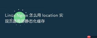 Linux Nginx 怎么用 location 实现页面局部静态化缓存
