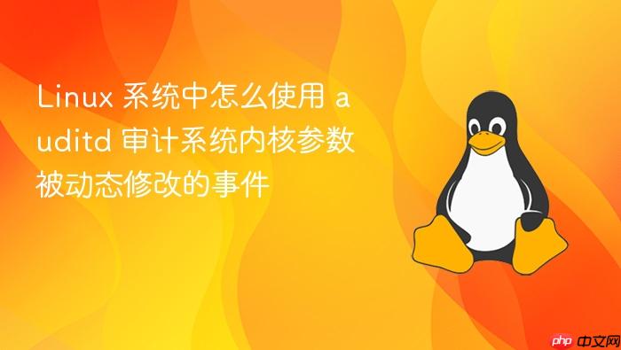 linux 系统中怎么使用 auditd 审计系统内核参数被动态修改的事件
