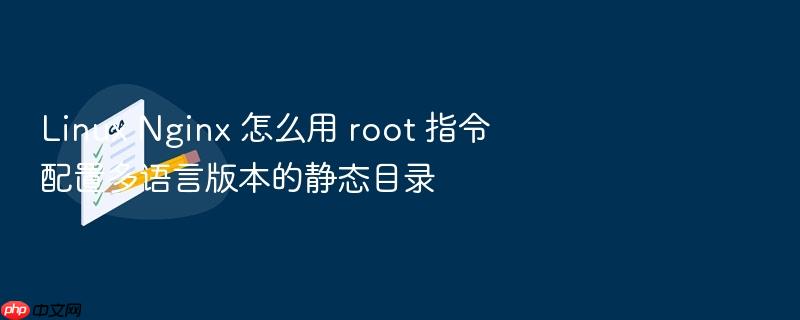 linux nginx 怎么用 root 指令配置多语言版本的静态目录