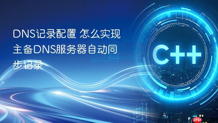 dns记录配置 怎么实现主备dns服务器自动同步记录