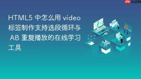 html5 中怎么用 video 标签制作支持选段循环与 ab 重复播放的在线学习工具