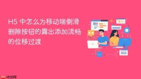 h5 中怎么为移动端侧滑删除按钮的露出添加流畅的位移过渡