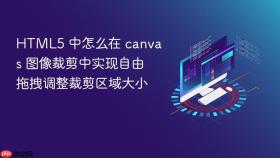 html5 中怎么在 canvas 图像裁剪中实现自由拖拽调整裁剪区域大小