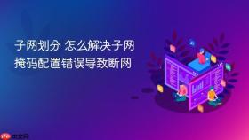 子网划分 怎么解决子网掩码配置错误导致断网