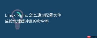 linux nginx 怎么通过配置文件监控代理缓冲区的命中率