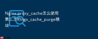 Nginx proxy_cache怎么使用第三方的ngx_cache_purge模块