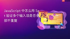 javascript 中怎么用 set 验证多个输入项是否全部不重复