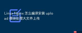 linux nginx 怎么编译安装 upload 模块处理大文件上传