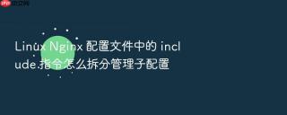 Linux Nginx 配置文件中的 include 指令怎么拆分管理子配置