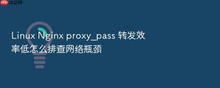 linux nginx proxy_pass 转发效率低怎么排查网络瓶颈