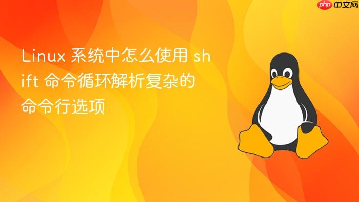linux 系统中怎么使用 shift 命令循环解析复杂的命令行选项
