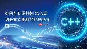 公网与私网规划 怎么规划分布式集群的私网拓扑图