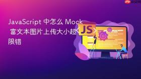 javascript 中怎么 mock 富文本图片上传大小超限错