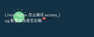 Linux Nginx 怎么测试 access_log 配置语法是否正确