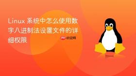 linux 系统中怎么使用数字八进制法设置文件的详细权限
