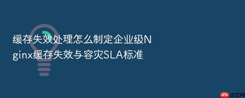 缓存失效处理怎么制定企业级nginx缓存失效与容灾sla标准