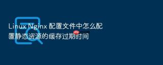 Linux Nginx 配置文件中怎么配置静态资源的缓存过期时间