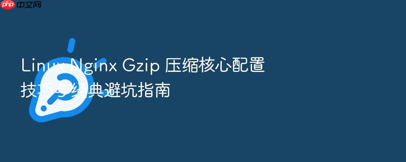 linux nginx gzip 压缩核心配置技巧与经典避坑指南