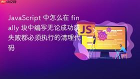 javascript 中怎么在 finally 块中编写无论成功或失败都必须执行的清理代码
