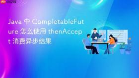 Java 中 CompletableFuture 怎么使用 thenAccept 消费异步结果