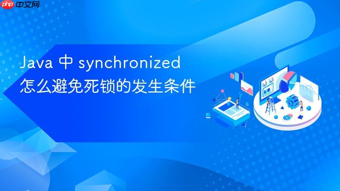 java 中 synchronized 怎么避免死锁的发生条件