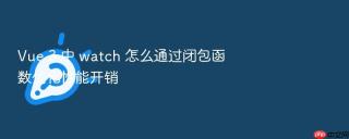 Vue 3 中 watch 怎么通过闭包函数优化性能开销