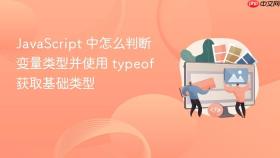 javascript 中怎么判断变量类型并使用 typeof 获取基础类型
