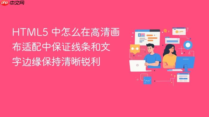 html5 中怎么在高清画布适配中保证线条和文字边缘保持清晰锐利