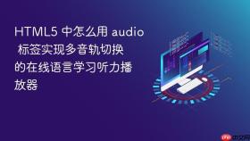 html5 中怎么用 audio 标签实现多音轨切换的在线语言学习听力播放器