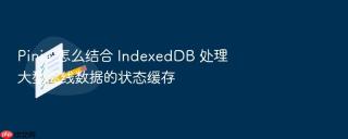 pinia 怎么结合 indexeddb 处理大型离线数据的状态缓存