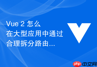 vue 2 怎么在大型应用中通过合理拆分路由与组件降低首屏包体积