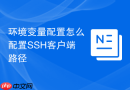 环境变量配置怎么配置SSH客户端路径