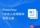 PowerShell 中怎么处理脚本未定义参数时的传参警告