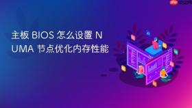 主板 BIOS 怎么设置 NUMA 节点优化内存性能