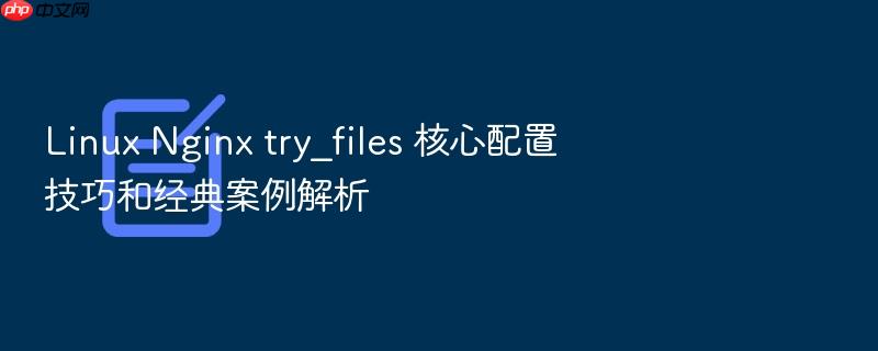 linux nginx try_files 核心配置技巧和经典案例解析