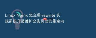 Linux Nginx 怎么用 rewrite 实现系统升级维护公告页面的重定向