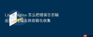 linux nginx 怎么把错误日志输出到标准输出供容器化收集