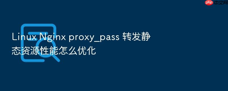 linux nginx proxy_pass 转发静态资源性能怎么优化