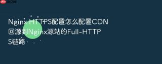 Nginx HTTPS配置怎么配置CDN回源到Nginx源站的Full-HTTPS链路