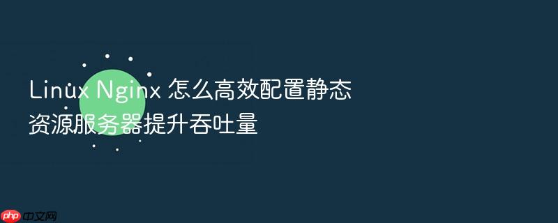 linux nginx 怎么高效配置静态资源服务器提升吞吐量