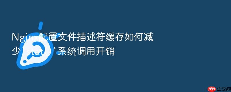 nginx配置文件描述符缓存如何减少`stat()`系统调用开销