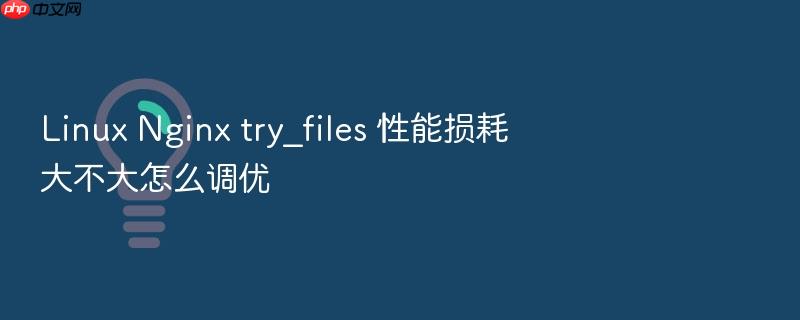 linux nginx try_files 性能损耗大不大怎么调优