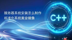 服务器系统安装怎么制作标准化系统黄金镜像